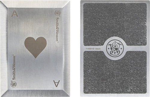 S&W BULLSEYE THROWING CARDS 4-PACK SS LASER ETCHED W/SHTH