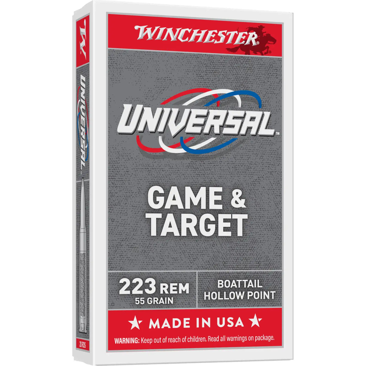 Winchester .223 Remington UNIVERSAL 55gr FMJ Ammo