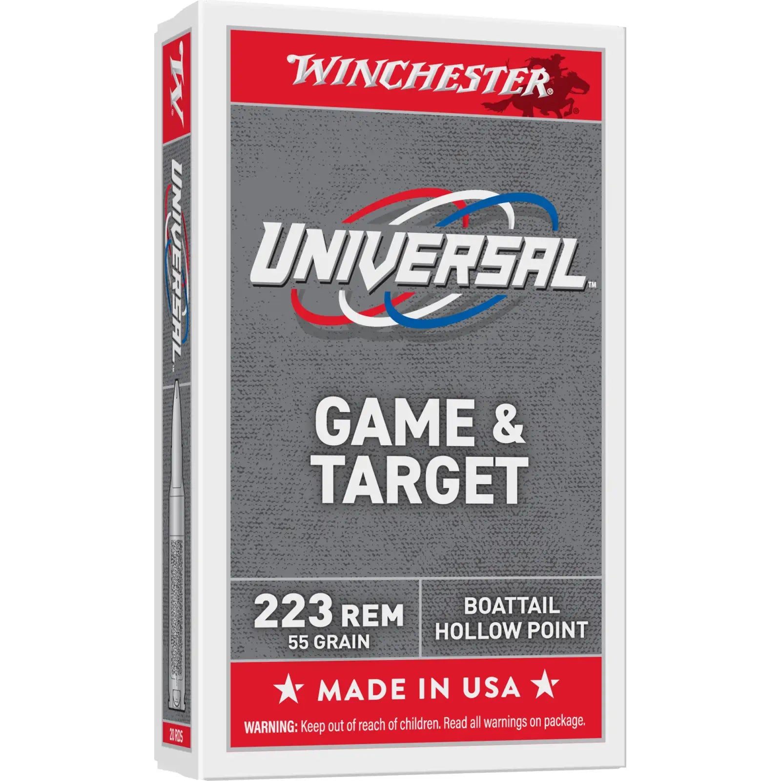 Winchester .223 Remington UNIVERSAL 55gr FMJ Ammo