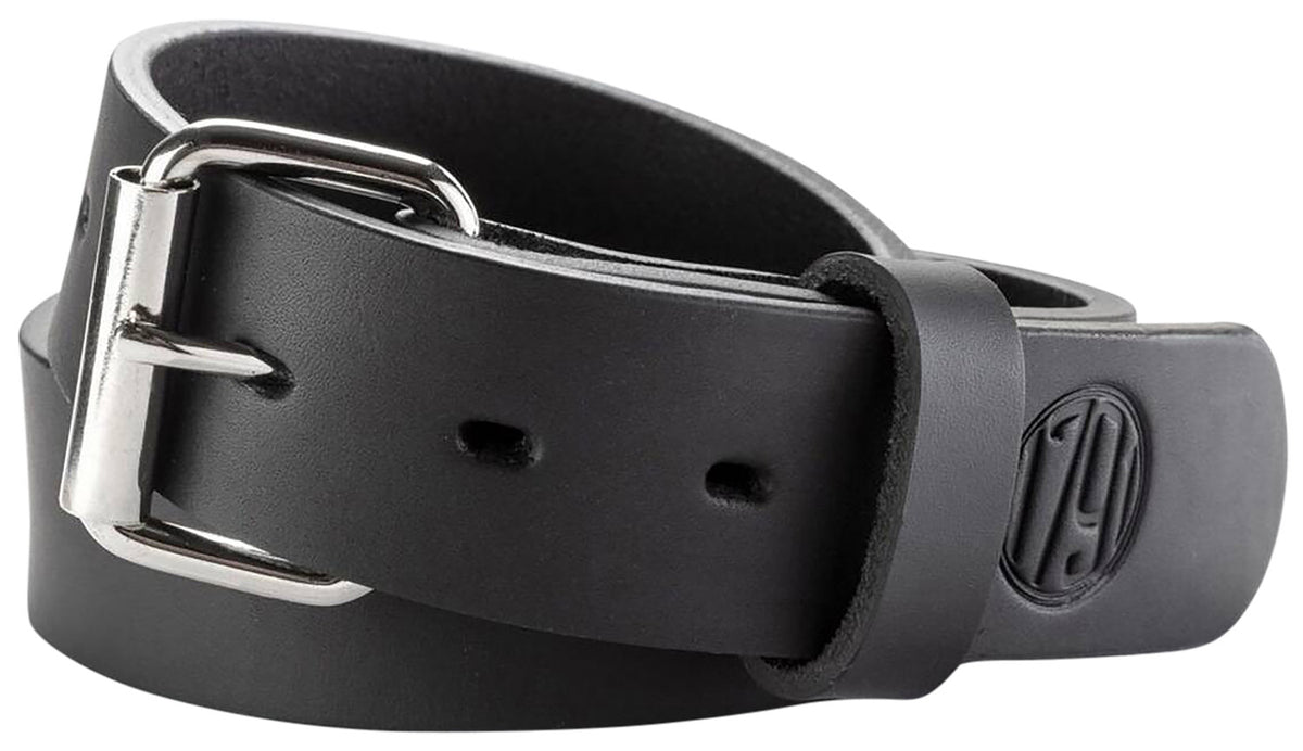 1791 Gunleather BLT013438SBLA 01 Gun Belt Stealth Black Leather 34/38 1.50" Wide Buckle Closure