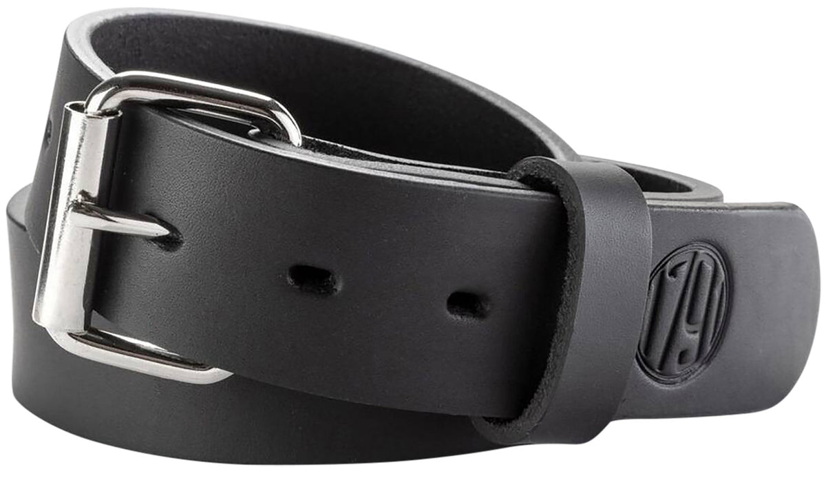 1791 Gunleather BLT013640SBLA 01 Gun Belt Stealth Black Leather 36/40 1.50" Wide Buckle Closure
