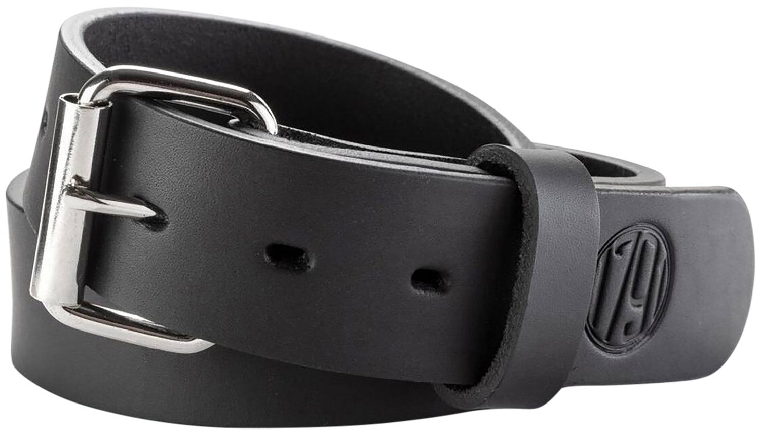 1791 Gunleather BLT013640SBLA 01 Gun Belt Stealth Black Leather 36/40 1.50" Wide Buckle Closure