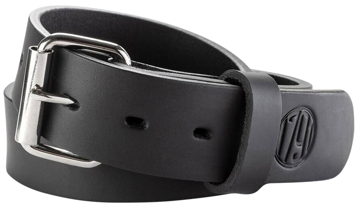 1791 Gunleather BLT013842SBLA 01 Gun Belt Stealth Black Leather 38/42 1.50" Wide Buckle Closure