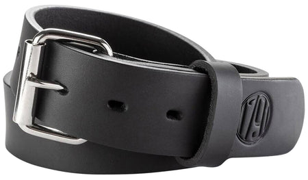 1791 Gunleather BLT013842SBLA 01 Gun Belt Stealth Black Leather 38/42 1.50" Wide Buckle Closure