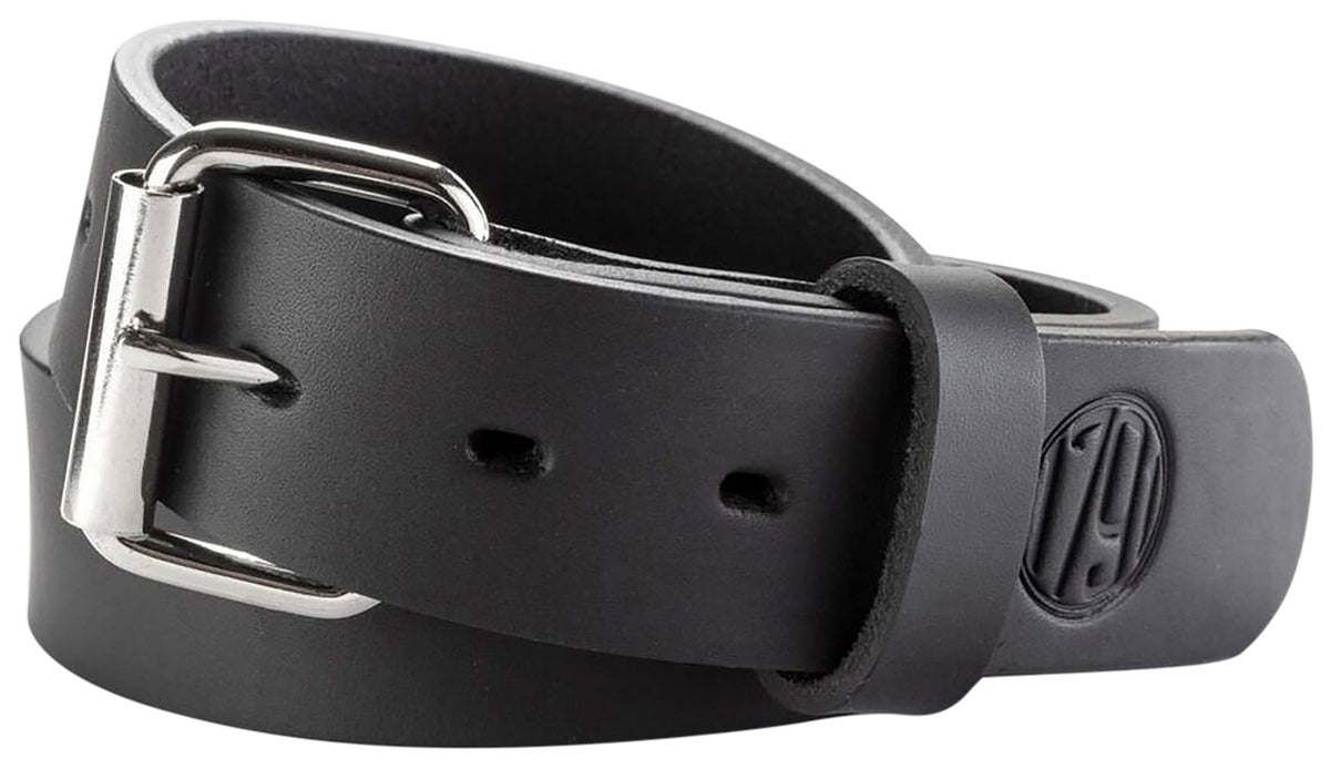 1791 Gunleather BLT014448SBLA 01 Gun Belt Stealth Black Leather 44/48 1.50" Wide Buckle Closure