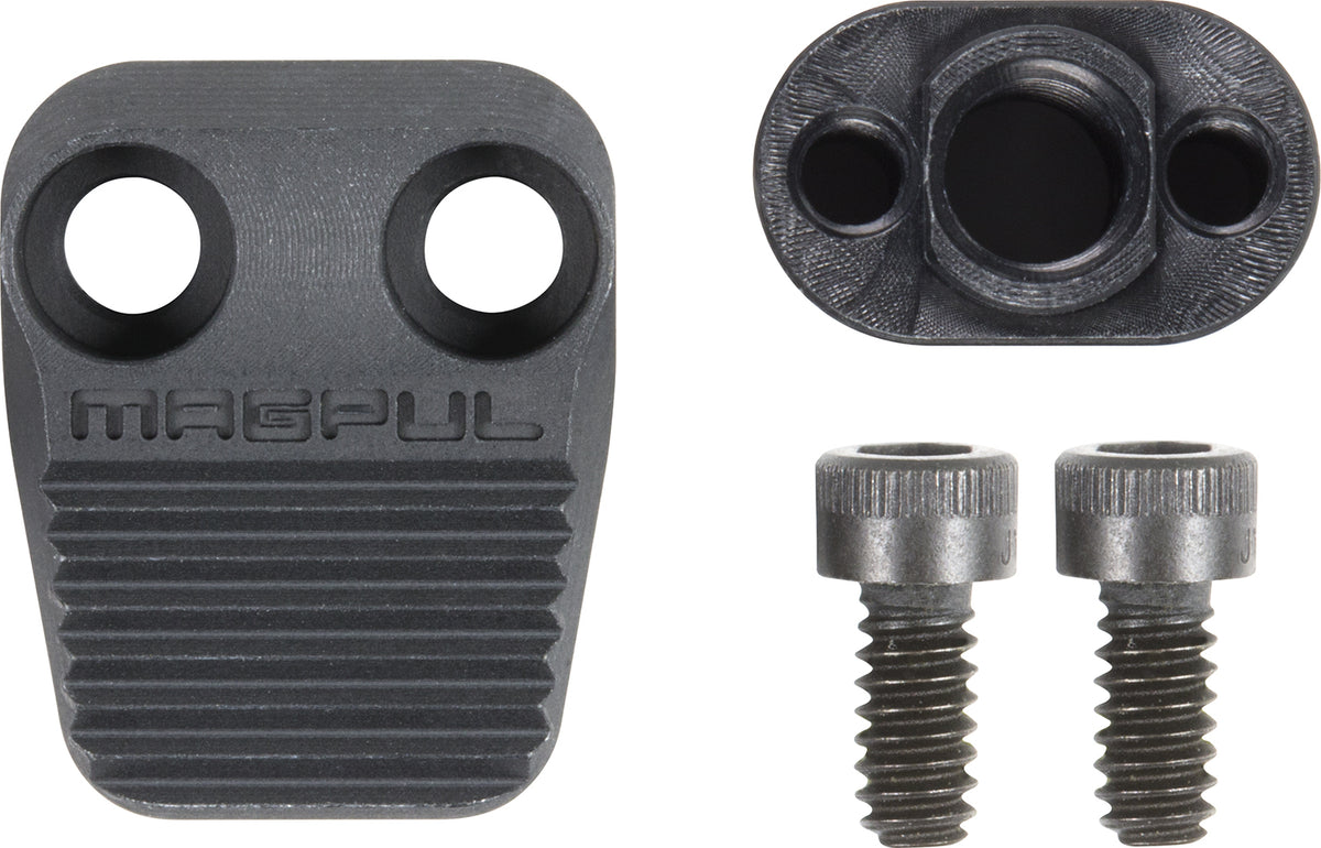 Magpul MAG568-BLK Enhanced AR Magazine Release Compatible w/ AR15/M4/M16 AR-Platform Black Anodized Black Aluminum