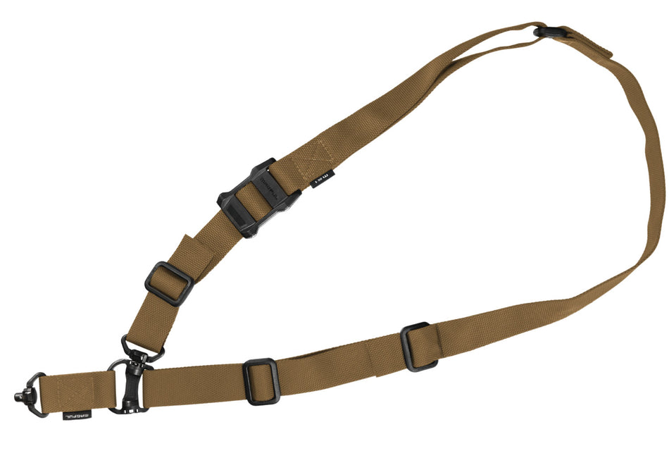 Magpul MAG953COY MS4 QDM Sling Coyote Tan Nylon 48"-60" OAL Adjustable One-Two Point AR Platform