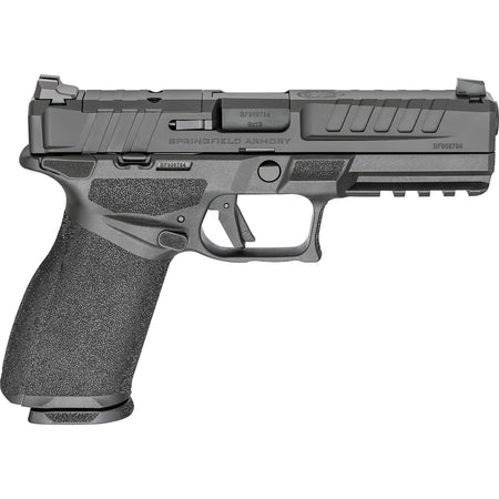 dSPRINGFIELD ARMORY ECHELON 4.5" 9MM U NOTCH M.S. GEAR UP 25 5 MAG, RANGE BAG, VIRIDIAN OPTIC