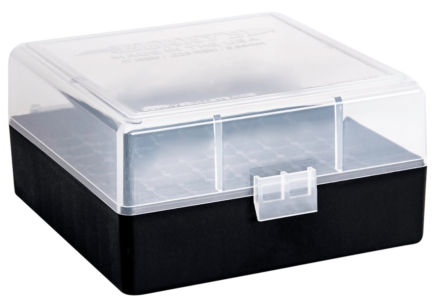 Berry's 03856 Ammo Box 223Rem/5.56NATO Clear/Black Polypropylene 100rd