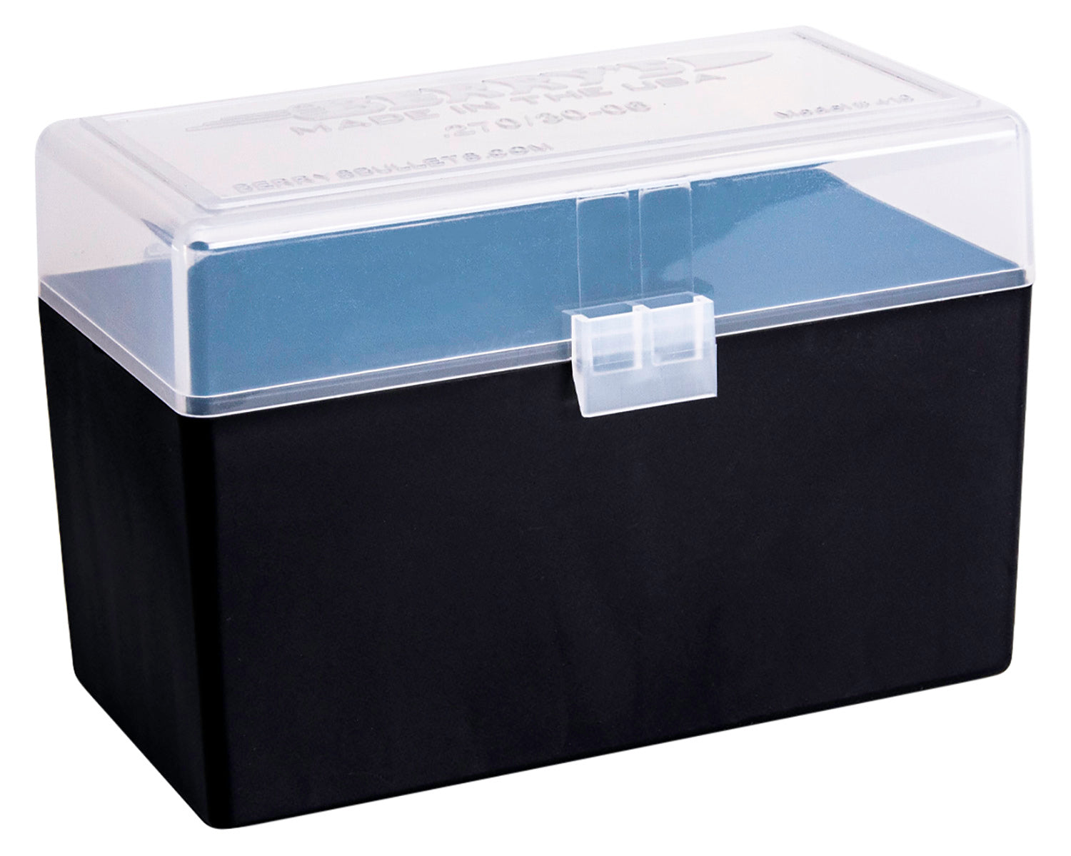 Berry's 91023 Ammo Box 270Win/30-06Springfield Clear/Black Polypropylene 50rd