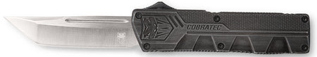 CobraTec Knives SWCTLWTNS Lightweight 3.25" OTF Tanto Plain D2 Steel Blade/Stonewashed Aluminum Handle Includes Pocket Clip