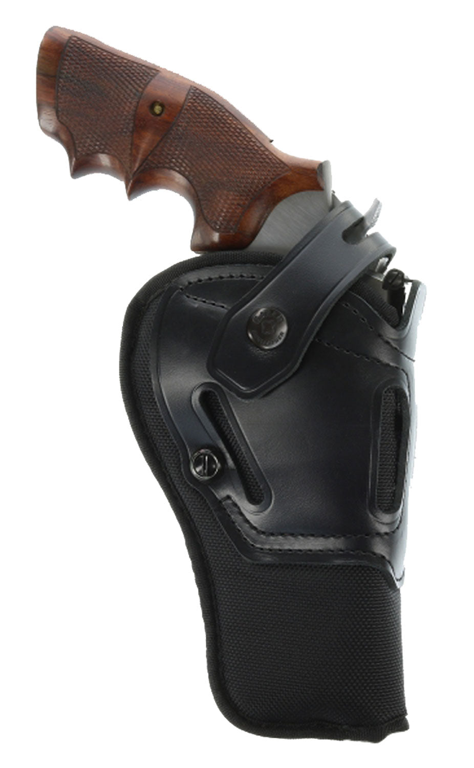 Galco SR63B Switchback OWB Black Leather Belt Slide Fits Ruger Alaskan/S&W N Frame Fits 1-1.50" Barrel Fits 2.50" Barrel Ambidextrous