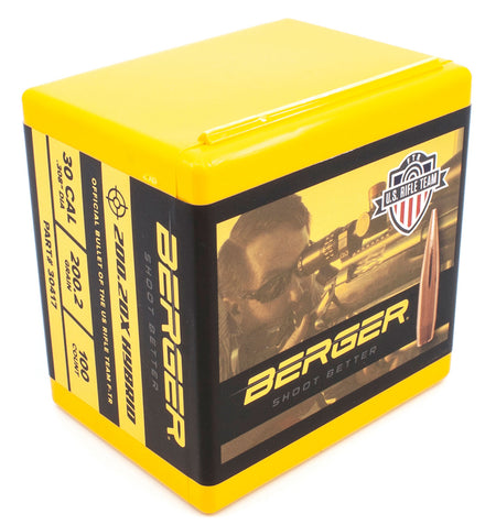 Berger Bullets 30417 Hybrid Target 30Cal 200.2gr 100/Box
