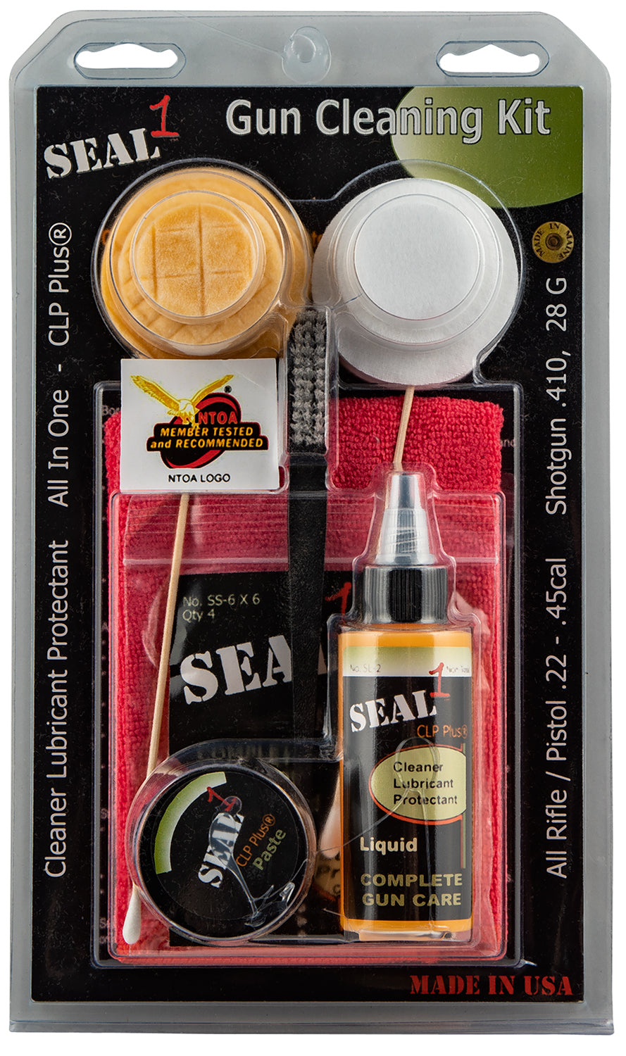Seal 1 SKITRP Complete Gun Cleaning Kit Rifle and Handgun .22-.45 Cal 1 Kit
