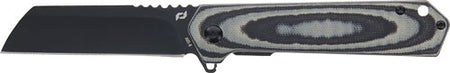 SCHRADE KNIFE LATERAL FOLDER 3.25" AUS-10 BLACK/GREY LAM
