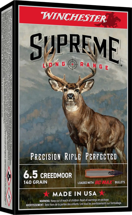 WINCHESTER 6.5 CREEDMOOR 140 GR BC MAX 20RD/BX 10BX/CS