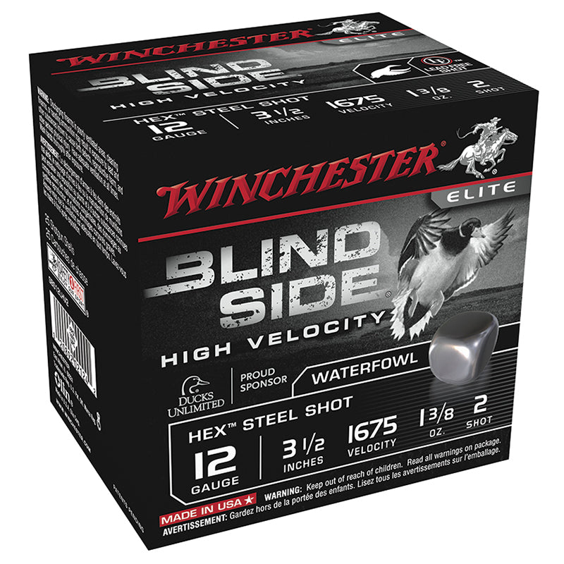Winchester BLIND SIDE High Velocity Hunting 12 Gauge 3.5 in 1-3/8 oz #2