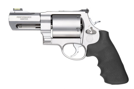 Smith & Wesson 11623 Model 500 Performance Center 500 S&W Mag Stainless Steel 3.50" Barrel, 5rd Unfluted Cylinder & X Frame, Trigger Overtravel Stop, HiViz Fiber Optic Front Sight