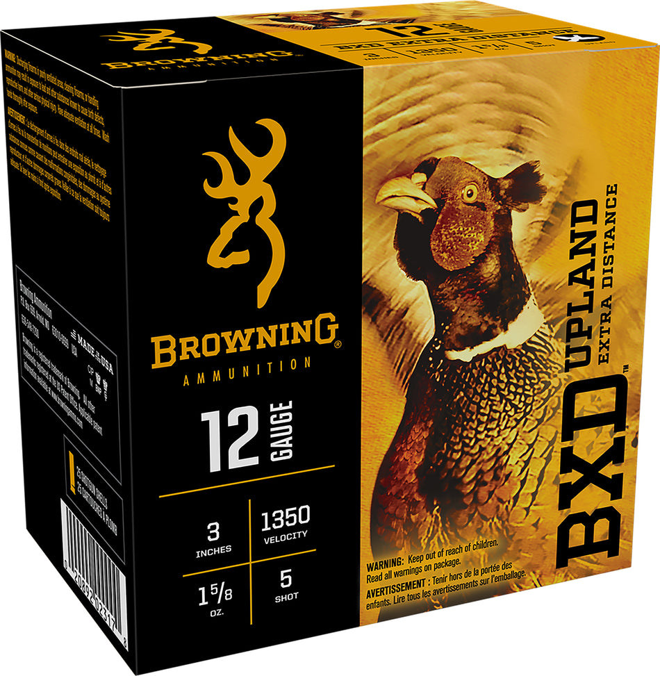 Browning B193511235 BXD Upland 12 Gauge 3" 1-5/8oz #5 1350 fps
