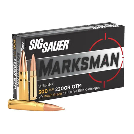 SIG SAUER ELITE MATCH 300BLK 220GR OTM 20RD BX 500RD CASE