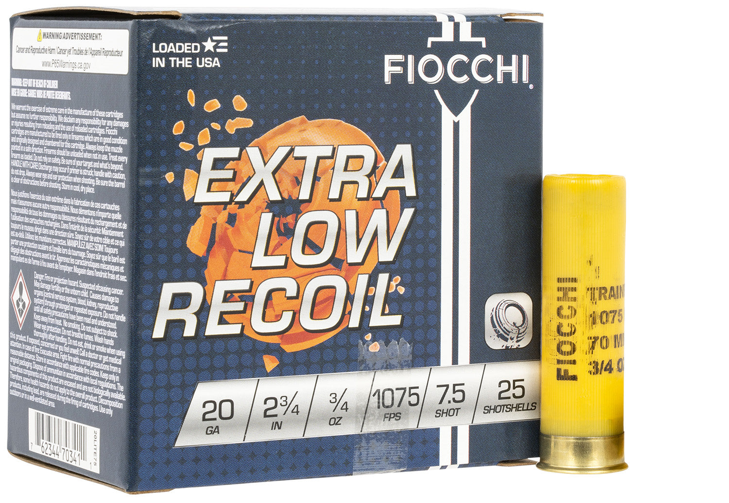 Fiocchi Exacta Target Low Recoil Trainer 20 Gauge 2.75'' 3/4 oz #7.5 Shot