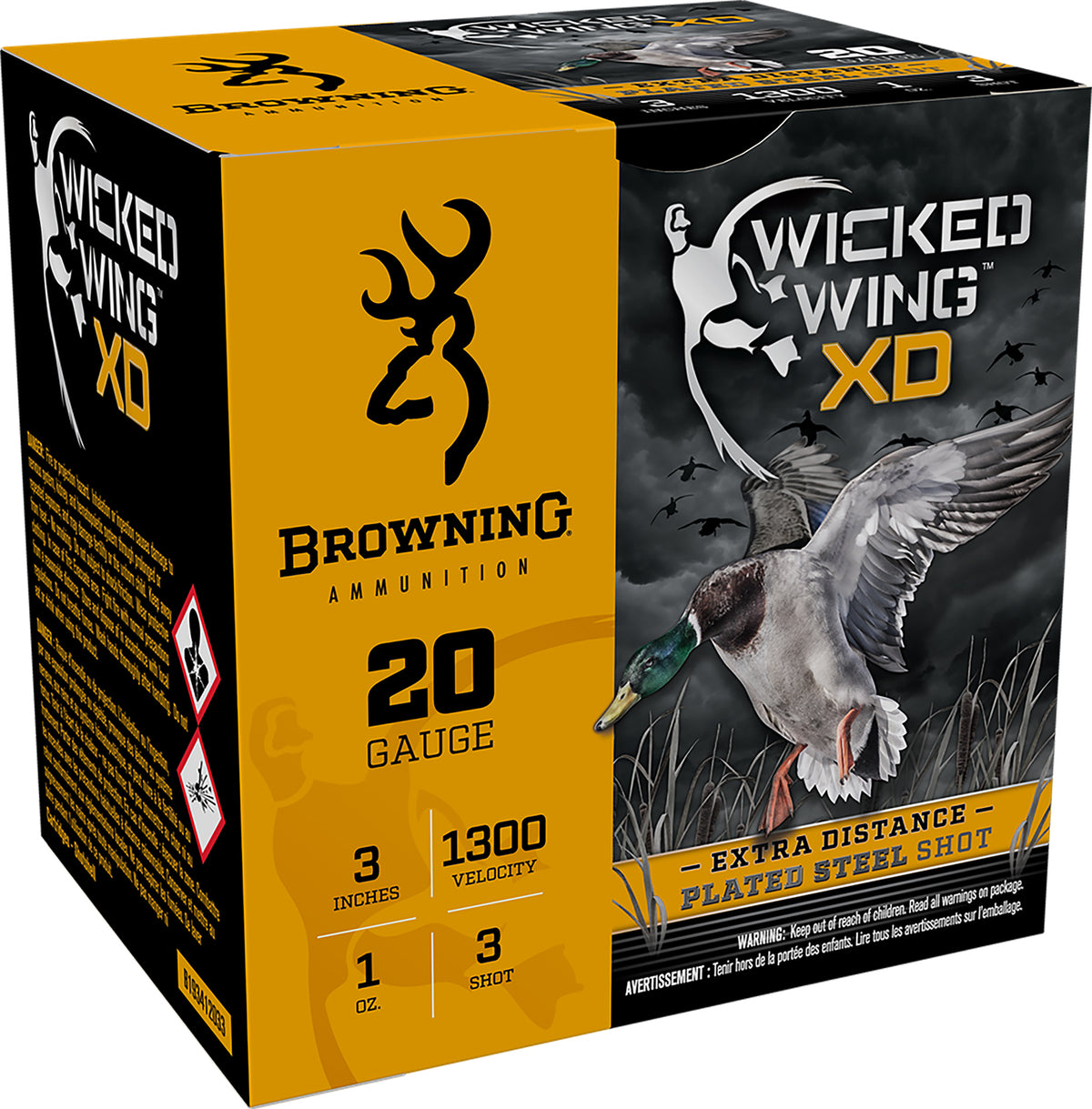 Browning Wicked Wing XD Extra Distance 20 Gauge 3" 1 oz #3 Shot