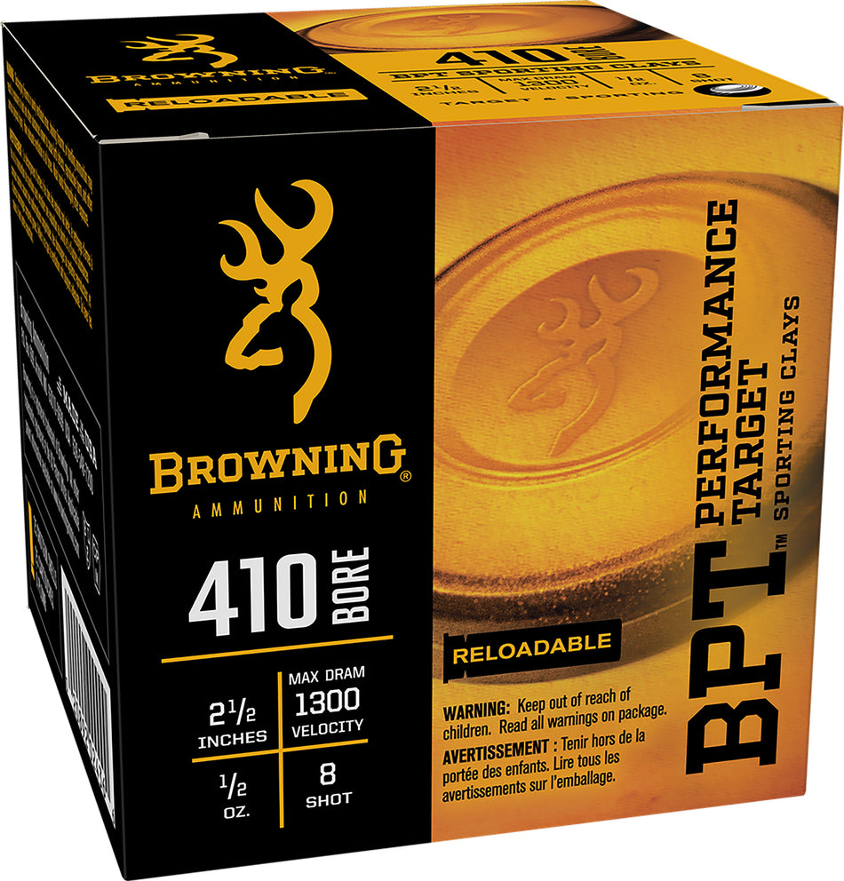 Browning BPT Performance Target Sporting Clay .410 Bore 2.5 in 1/2 oz #8