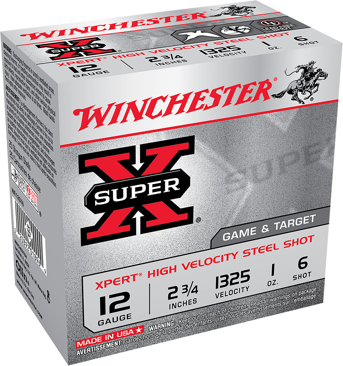 Winchester Xpert Game & Target HIgh Velocity California Certified Nonlead Ammunition 12 Gauge 2.75 in 1 oz #6
