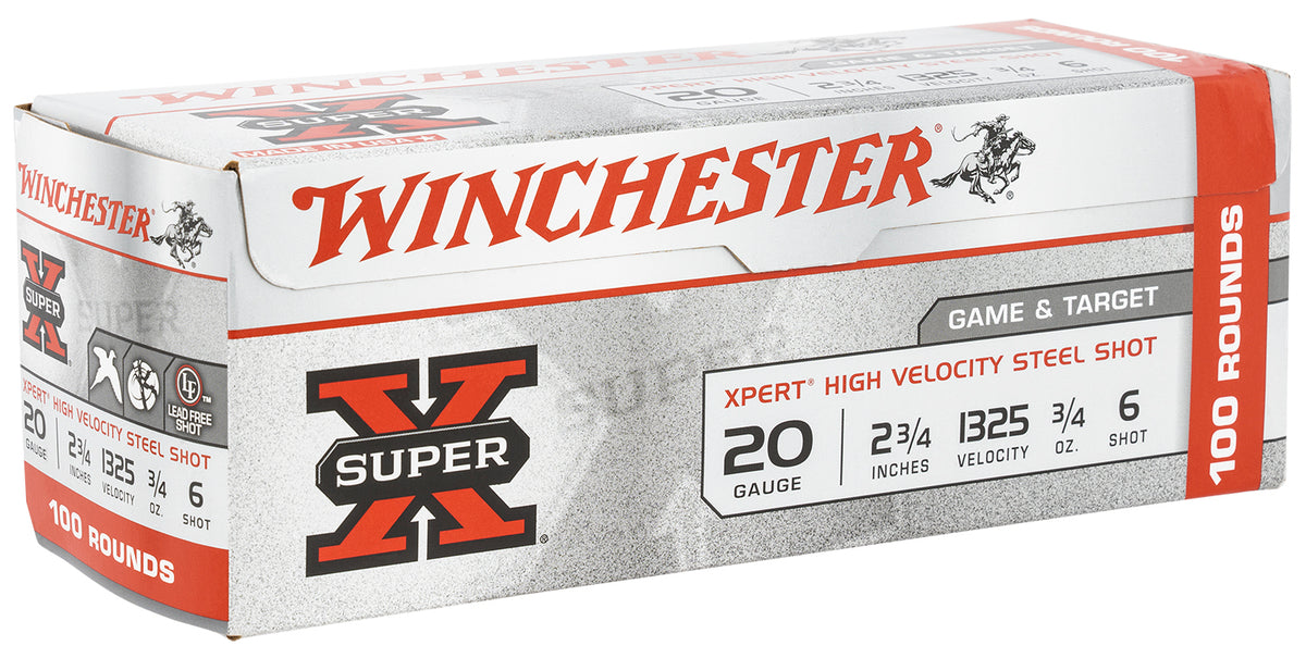 Winchester Xpert Game & Target HIgh Velocity 20 Gauge 2.75 in 3/4 oz #6