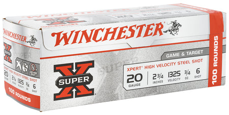 Winchester Xpert Game & Target HIgh Velocity 20 Gauge 2.75 in 3/4 oz #6