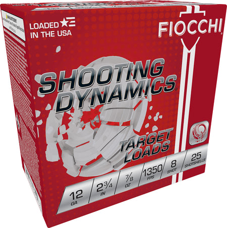 Fiocchi Shooting Dynamics 12 Gauge 2.75'' 7/8 oz #8 Shot