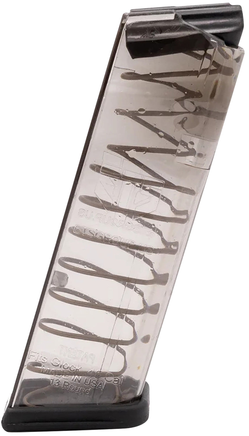 ETS Group GLK21 Pistol Mags 13rd 45 ACP Compatible w/ Glock 21/30/41 Clear Polymer