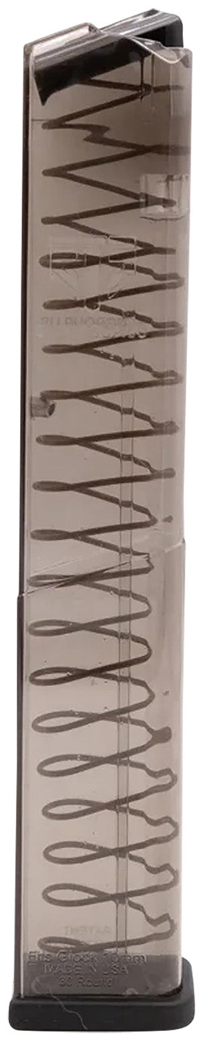 ETS Group GLK2030 Pistol Mags 30rd Extended 10mm Auto Compatible w/Glock 20/29/40 Clear Polymer