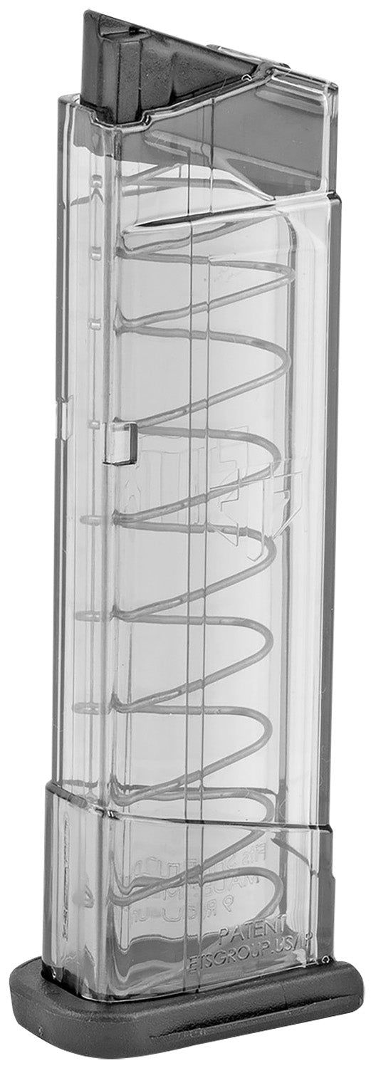 ETS Group SW9SHD9 Pistol Mags 9rd 9mm Luger for S&W M&P Shield Clear Detachable
