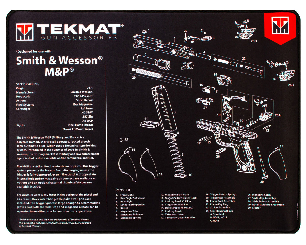 ULTRA 20 PISTOL CLEANING MAT 612409971326