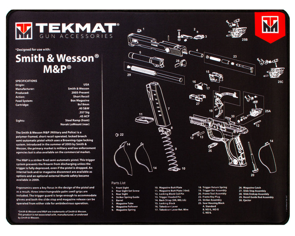 ULTRA 20 PISTOL CLEANING MAT 612409971326
