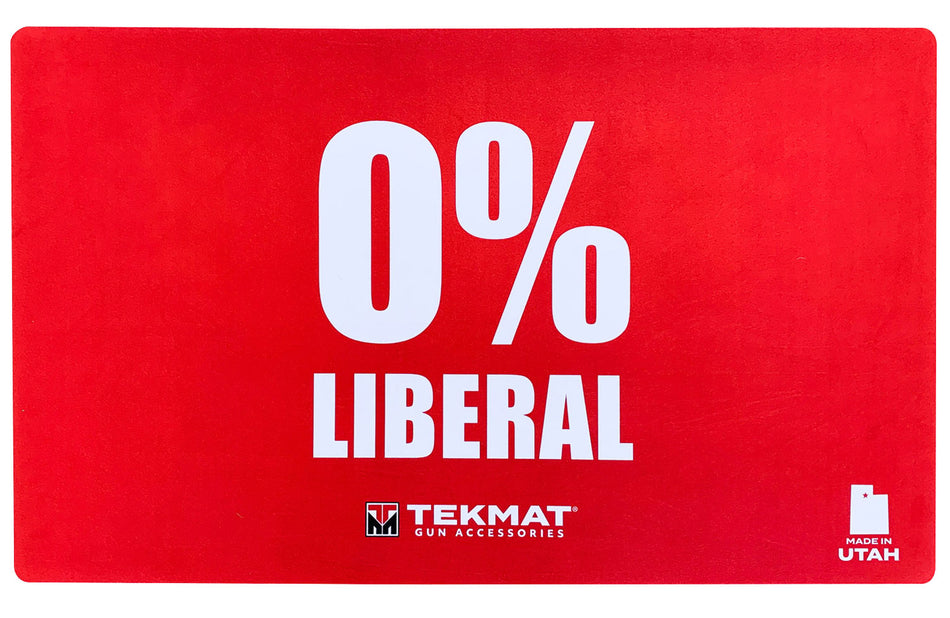 TekMat TEK42LIBERAL Zero Percent Liberal Door Mat Red Rubber 42" Long 0% Liberal 612409974167