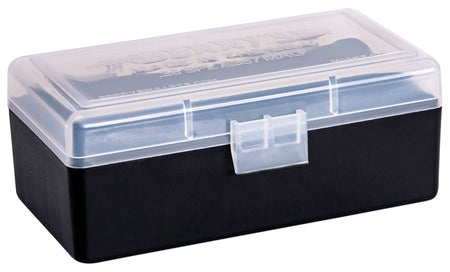 Berry's 61687 Ammo Box 38 Special/357 Mag Clear/Black Polypropylene 50rd