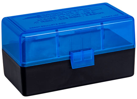 Berry's 44661 Ammo Box 223Rem/5.56NATO Blue/Black Polypropylene 50rd