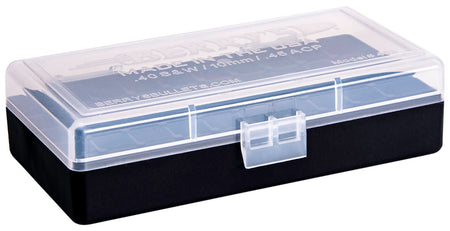 Berry's 67425 Ammo Box 40S&W/45ACP Clear/Black Polypropylene 50rd