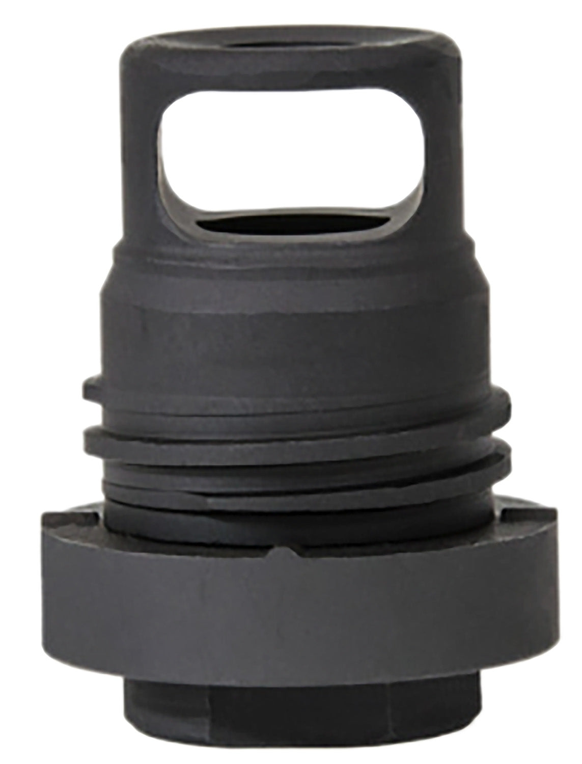 Yankee Hill 3102-1MB-24A Mini Phantom Q.D. Muzzle Brake Black Melonite Steel with 5/8"-24 tpi Threads & 1.60" OAL for 30 Cal AR-Platform