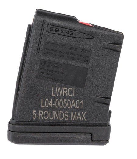 LWRC 2000123A02 PMAG Black Detachable 5rd 6.8 SPC for LWRC SIX8
