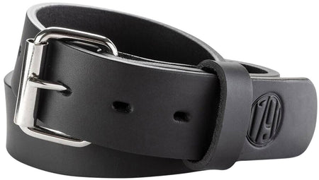 1791 Gunleather BLT013236SBLA 01 Gun Belt Stealth Black Leather 32/36 1.50" Wide Buckle Closure