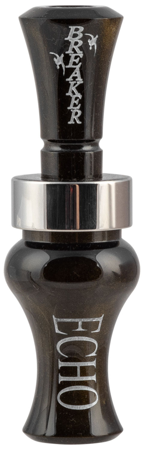 Echo Calls 78909 Breaker Single Reed Mallard Hen Sounds Attracts Ducks Black Gold Pearl Acrylic