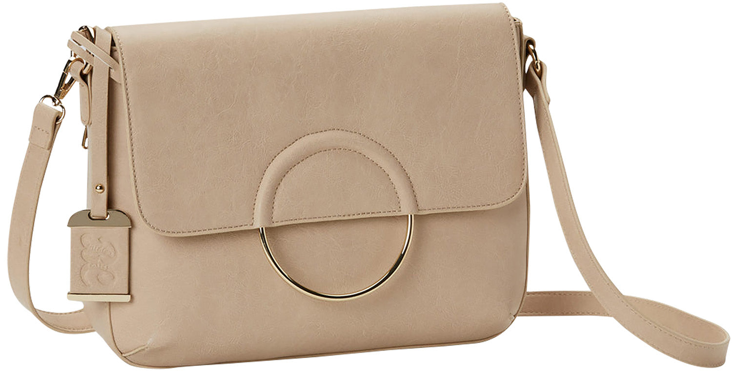 Bulldog BDP071 Hobo Purse w/Holster Blush PU Leather Most Sm Pistols & Revolvers Ambidextrous Hand