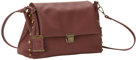 Bulldog BDP072 Hobo Purse w/Holster Rust PU Leather Most Sm Pistols & Revolvers Ambidextrous Hand