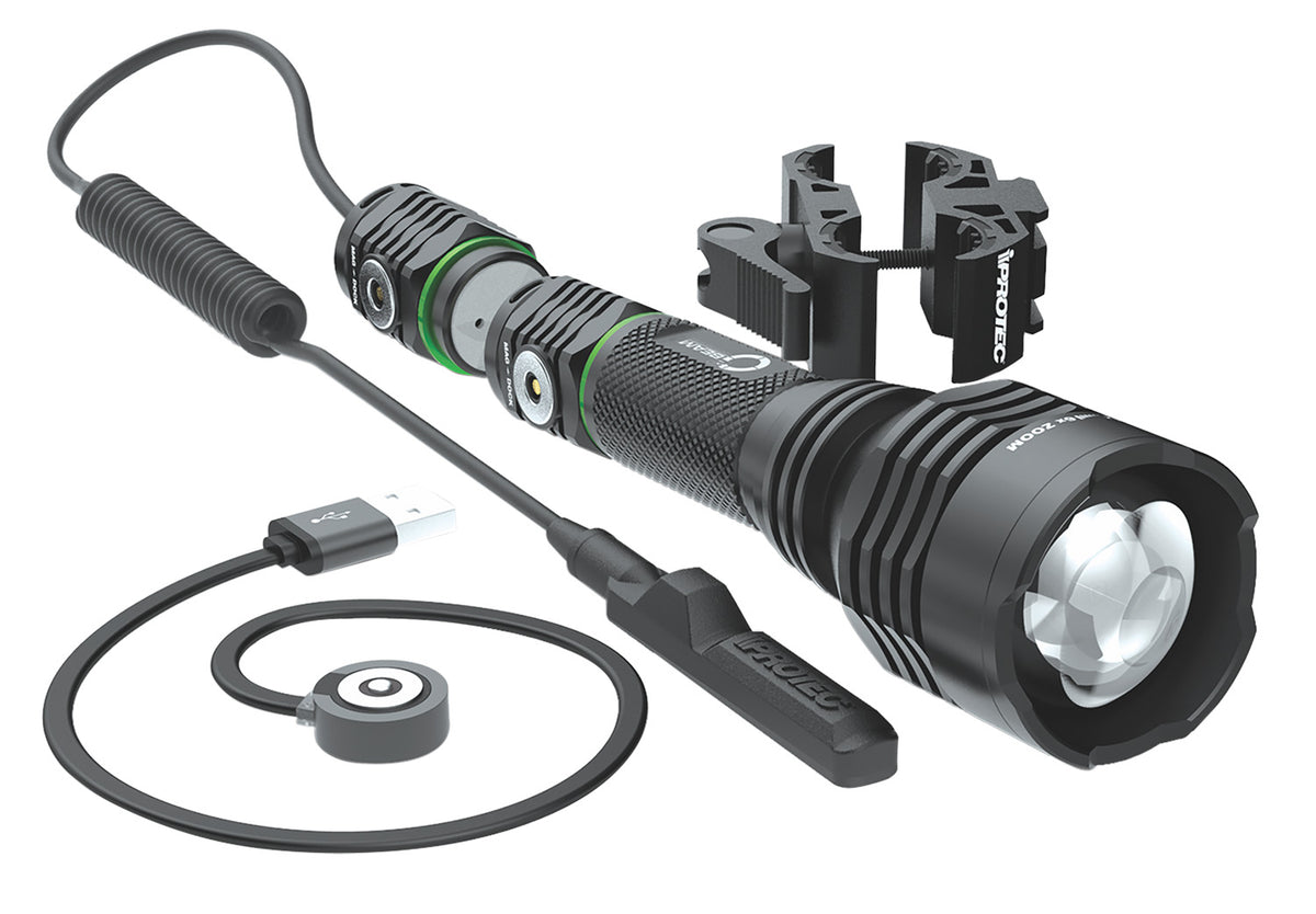 iProtec 6689 O2 Beam RC-Green Black Anodized 40/400 Lumens