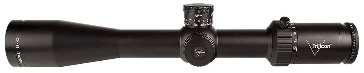 Trijicon 2900033 Credo HX Satin Black 2.5-15x42mm 30mm Tube LED Illuminated Red MOA Center Dot Reticle
