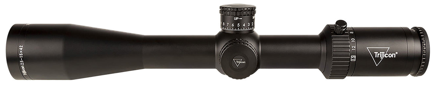 Trijicon 2900033 Credo HX Satin Black 2.5-15x42mm 30mm Tube LED Illuminated Red MOA Center Dot Reticle