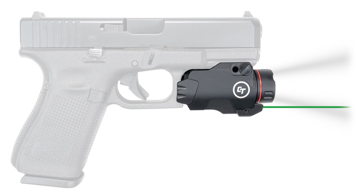 Crimson Trace 0177201 Rail Master Pro Green Laser/White Light 5mW/400 Lumens, Output 633nM Wavelength, Picatinny/Weaver Rail Mount